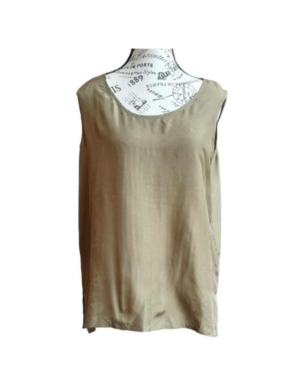 Daniel Hechter Khaki Sleeveless Top